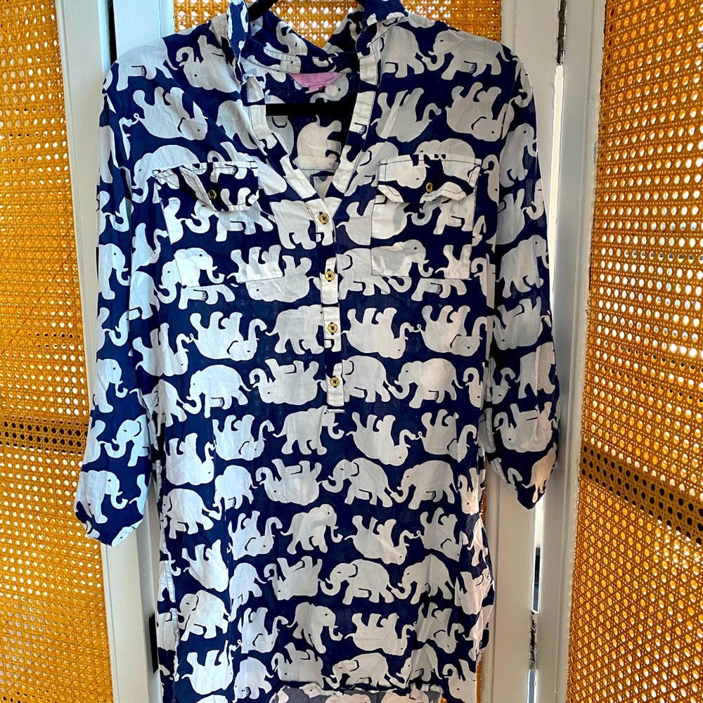 Lilly pulitzer light weight beach coverup